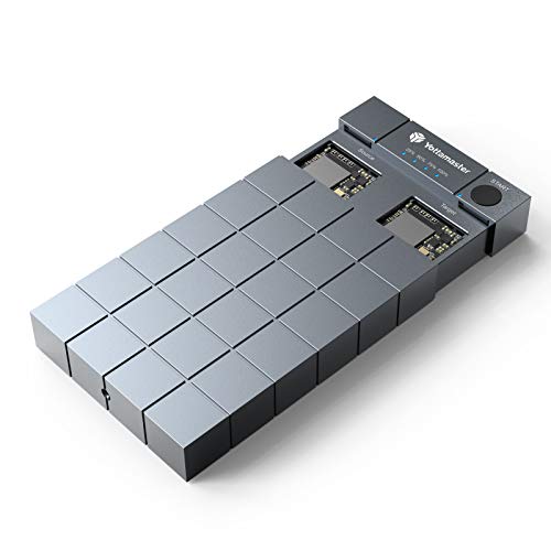 Yottamaster 10Gbps Carcasa SSD M.2 con función de Clonar sin conexión, USB3.1 GEN2 Type-C Caja Duplicadores SSD M.2 para PCIe NVME SSDs [HC1]