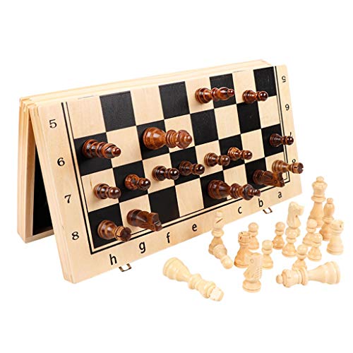 ZJH Ajedrez Internacional Conjunto de ajedrez Europea, Plegable estándar del Juego de ajedrez Junta Conjunto, Regalo for los Amantes Internacional de Ajedrez/Principiantes y aprendices Ajedrez