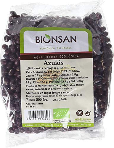 Bionsan Azukis Ecológicos | 6 Bolsas de 500 gr | Total: 3000 gr