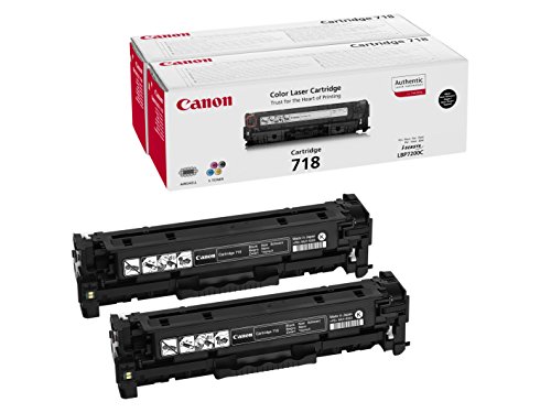 Canon 2662B017 Cartucho de tóner láser, negro, 1 caja con 2 piezas