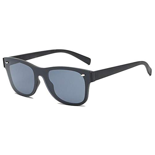 Gafas de sol nuevas gafas para hombres y mujeres, espejos de conducción coloridos, protector solar, lentes exteriores anti-violetas-Sábana gris