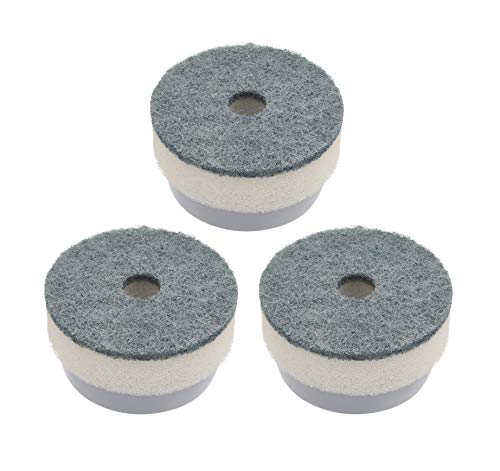 Kitchen Craft MCSOAPDBRUSH - Esponjas de limpieza para dispensador de jabón, color Blanco y Gris, 6 x 4 cm