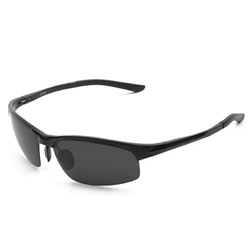 LATEC Gafas de Sol de conducción polarizada, Gafas de conducción para Hombres Gafas Deportivas Gafas de Golf de Pesca con Estructura metálica y protección UV400