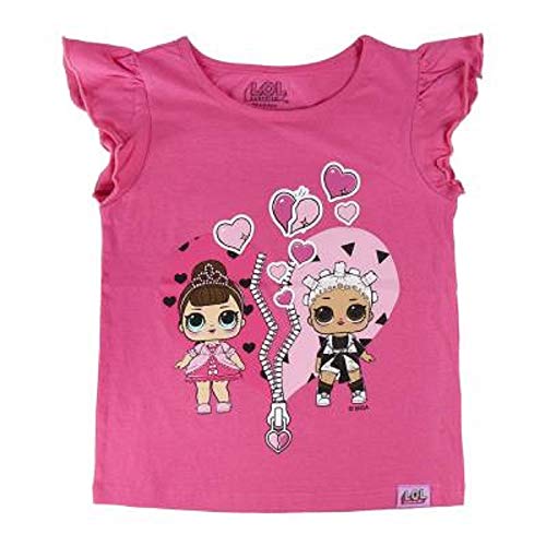 L.O.L. Surprise ! Camiseta para niñas con Las muñecas LOL Rocker, BFF Fancy & Fresh, Diva, M.C Swag, IT Baby, Leading Baby | Top de Verano de algodón para niños (5/6 años, BFF)