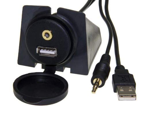 Adapter-Universe® 4391 - Cable Adaptador para Coche con Conector USB (Incluye conexión AUX in, 3,5 mm)