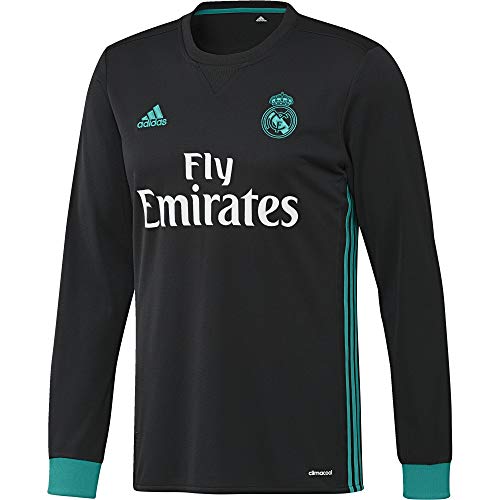adidas A JSY LS Camiseta 2ª Equipación Real Madrid 2017-2018-Champions League, Hombre, Negro/arraer, XL