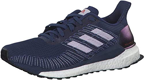 Adidas Boost 19 W, Zapatillas Running Mujer, Azul (Tech Indigo/Purple Tint/Solar Red), 39 1/3 EU