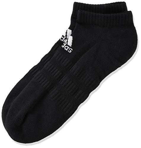 adidas CUSH LOW 3PP Socks, Unisex adulto, Black/Black/Black, L