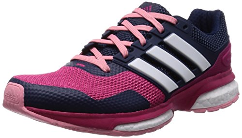 adidas Response Boost 2 W - Zapatillas para Mujer, Color Rosa/Blanco/Azul Marino, Talla 38