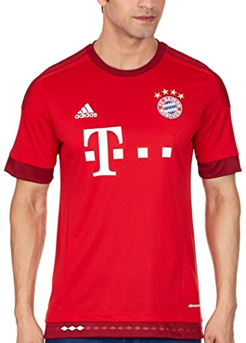 adidas Trikot FC Bayern München Replica Spieler-Heimtrikot Camiseta, Hombre, Blanco/Rojo/Negro, M