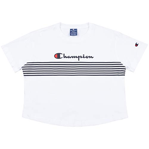 Champion Camiseta Mujer Crewneck Croptop Blanco x-Small Blanco