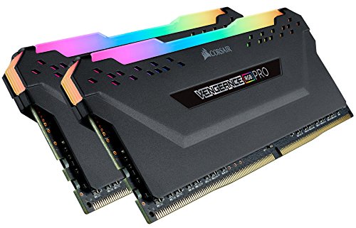 Corsair Vengeance RGB Pro - Kit de Memoria Entusiasta 16 GB (2 x 8 GB, DDR4, 3200 MHz, C14, XMP 2.0) Negro