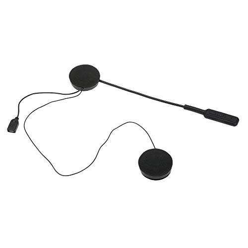 Docooler Auriculares Motocicleta Cascos Bluetooth 4.0 Cascos Inalambricos, Altavoces Duales Estéreo Manos Libres con Micrófono Auriculares para Teléfonos Inteligentes Dispositivos Compatibles