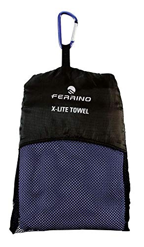 Ferrino X-Lite Towel L-CM.45x90 Toalla Tiempo Libre y Sportwear, Adultos Unisex, Multicolor (Dark Blue