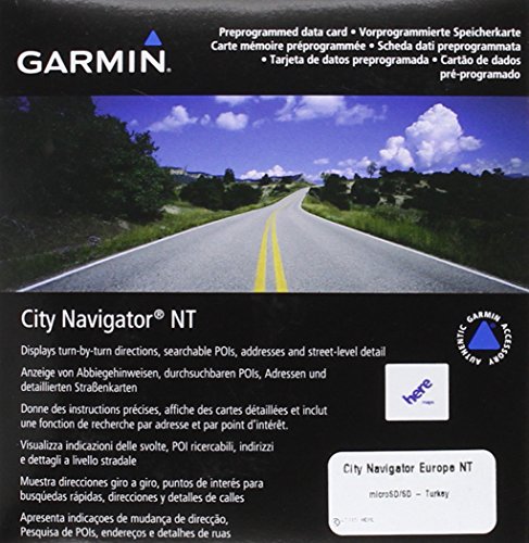 Garmin City Navigator - Tarjeta microSD y SD con mapas de Turquía