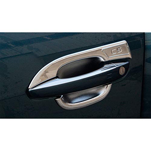 LFOTPP Compatible con tirador de puerta de coche ABS cromado C5 Aircross 4 unidades