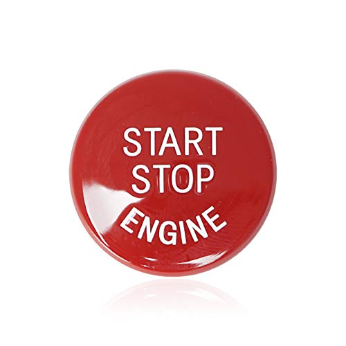 LITTOU ABS Coche Start Stop Motor Interruptor Botón Cubierta Compatible con 1 2 3 4 5 6 7 X1 X3 X4 X5 X6 Series