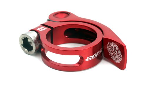 MSC Bikes MSC Ergo ALU+TI - Cierre rápido tija de sillín de Ciclismo, Color Rojo anodizado