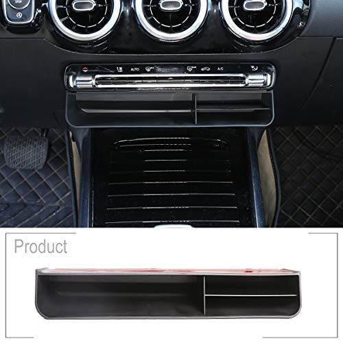 Negro coche organizador caja para Benz B clase W247 2019 2020 ABS consola central accesorios almacenamiento