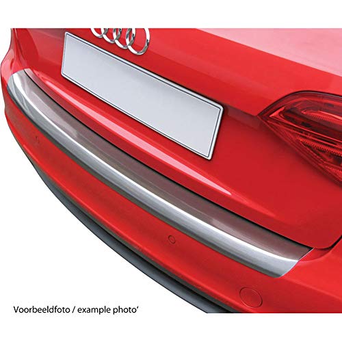 RGM RBP4494 Protector del Parachoques Trasero ABS Compatible con Volkswagen Passat Berlina 2011-Aspecto 'ALU Cepillado'