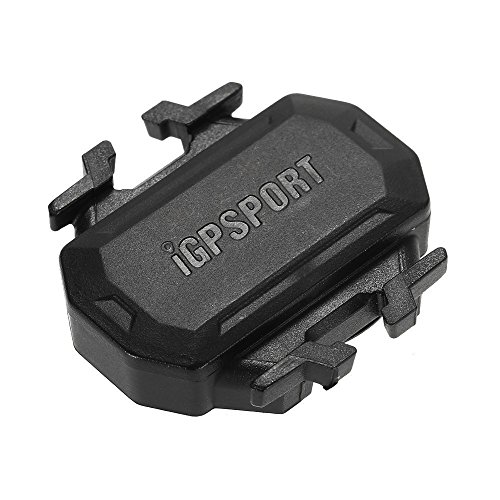 Sensor de velocidad de bicicleta iGPSPORT SPD61 módulo dual Bluetooth y ANT+ Compatible con Ciclo computadores GPS Garmin, Bryton, Sigma