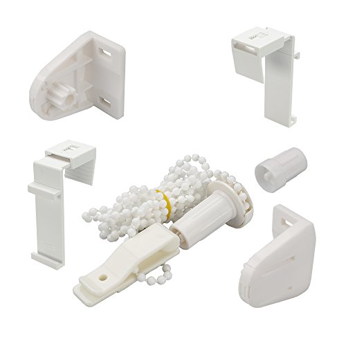 Set de accesorios de alta calidad para persianas Klemmfix – Enganches, cadena, soportes – Montaje sin agujeros – Unidad de venta: 1set – Exp.