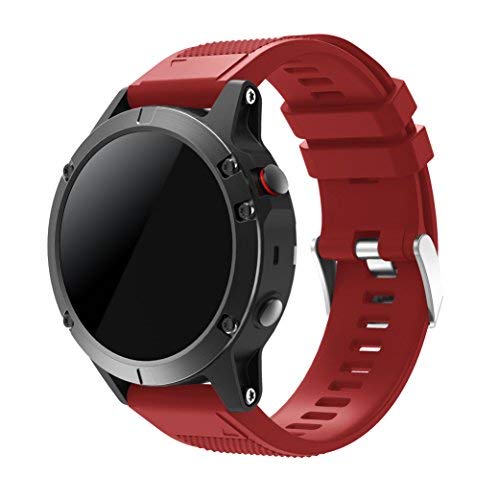 SUPORE Garmin Fenix 5 Watch Banda, Ajuste rápido Correa de Reloj de Silicona Suave para Garmin Fenix 5 GPS Smart Watch