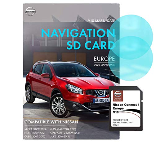 Tarjeta SD de navegación Nissan Connect 1 V10 | Última actualización 2020 | Tarjeta SD de navegación Nissan para Europa