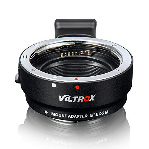 VILTROX EF-EOS M Adaptador de lente de enfoque automático para Canon EF/EF-S Lente para Canon EF-M montaje Cámara de EOS-M M3 M5 M6 M10 M50 M100