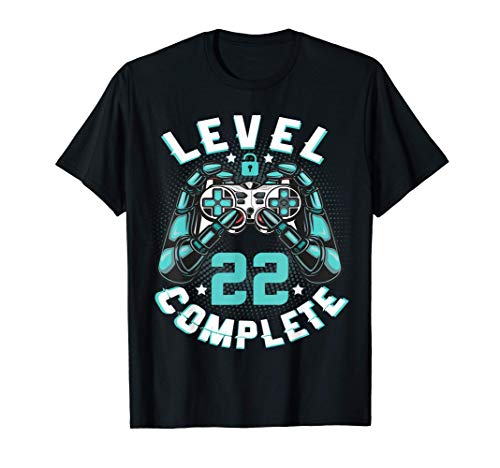 22 Años Cumpleaños videojuego level 22 Complete nacido 1999 Camiseta