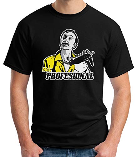 35mm - Camiseta Niño Airbag Muy Profesional - Divertida - Negro - Talla 9-10 años