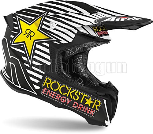 Airoh TW2RK35 - Casco integral para motocicleta, color mate, Twist 2.0 Rockstar 2020 SZ. M