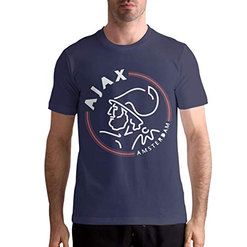 ANGSHI6 Camisa de Hombre AFC AJAX Amsterdam Club Mens Custom Short Sleeve Tees