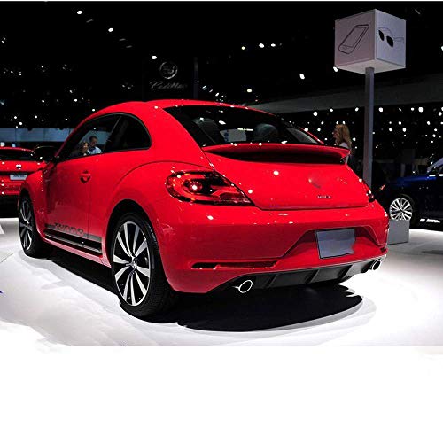 AniFM Spoiler Trasero Apto para VW Beetle 2013 a 2018, alerón Trasero Negro Brillante,Red