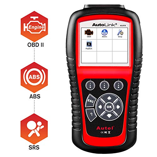 Autel AutoLink AL619 ABS/SRS + Can OBD2 Diagnósticos Coche Lector de Códigos OBDII Escáner