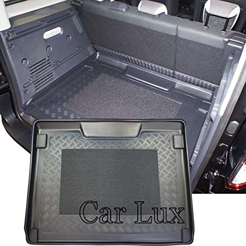 Car Lux AR00272 - Alfombra Bandeja Cubeta Protector cubre maletero a medida con antideslizante para Kangoo