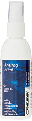 Cressi Anti-Fog 60Ml-3 Pack Antivaho Spray para Máscara de Buceo/Gafas de Natación, Unisex-Adult, Trasparente