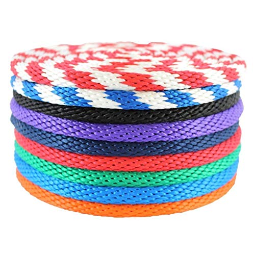 Cuerda de polipropileno multifilamento Derby de SGT Knots, 8 - 12,7 mm, cuerda trenzada, suave al tacto, para embarcaciones y amarres, manejo de animales, escenarios, artesanía (3 - 76,2 metros).