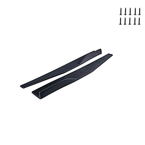 DPFXNN Alerón Trasero para Mitsubishi Lancer 10 ASX Pajero X Ford Focus 2 3 Fiesta Citroen C4 C5 C3 Puerta de Coche Falda de Parachoques Difusor de Parachoques Spoiler (Color : 45cm Carbon)