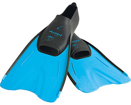Fluyd Training Fin - Aletas de Entrenamiento para natación, Color Azul, Talla 38/39