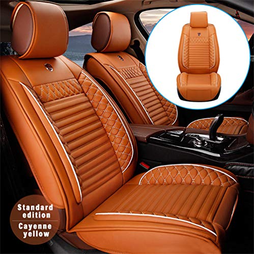 Handao-US Fundas de asiento de coche para Renault Megane de 2 asientos con protección impermeable para todo tipo de clima, fácil instalación (compatible con airbag), color naranja