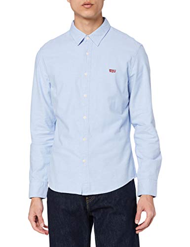 Levi's LS Battery Hm Shirt Slim Camisa, Blue (Allure 0005), Medium para Hombre