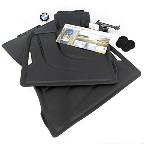 * NEW * BMW F15 X5 all-weather Front goma Floor Mats, color negro # 51472347728