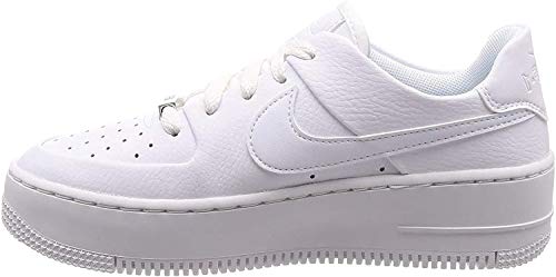Nike W AF1 Sage Low, Zapatillas de Deporte Mujer, Blanco (White/White/White 100), 41 EU