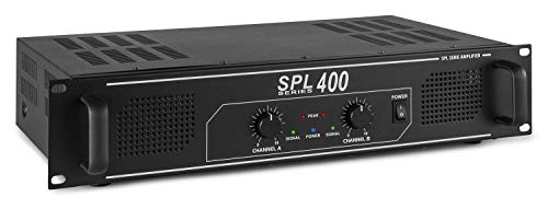 Skytec SPL400 amplificador 2 x 200W Negro