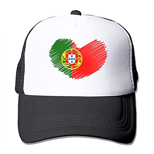 Snapback Hat Bandera De Portugal En Forma De Corazón Gorra De Malla De Verano, Ajustable, Sombreros De Papá, Hip Hop, Gorra Snapback, Personalizada, Protector Solar, A Prueba De V