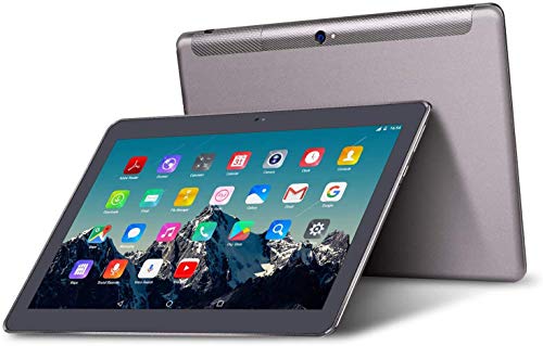 Tablet 10 Pulgadas TOSCIDO - 4G LTE,Android 10.0, Quad Core,64GM ROM,4GB RAM,Doble Altavoz Estéreo,Dual Sim/WiFi/Bluetooth/GPS/OTG - Gris