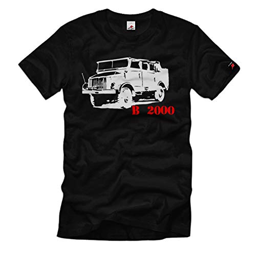 Todoterreno Kübel B2000 Allrad Oldtimer bwfz Camiones PZ FZ Transporter – Camiseta # 81 negro XXX-Large