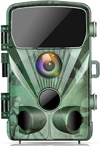 TOGUARD Cámara de Caza 20MP 1080P Impermeable Cámara de vigilància, con Vision Nocturna Gran Angular de 130° Detección de Movimiento Cámara Foto Trampa, 0.3s Velocidad de disparo 2.4 "LCD IR LEDs