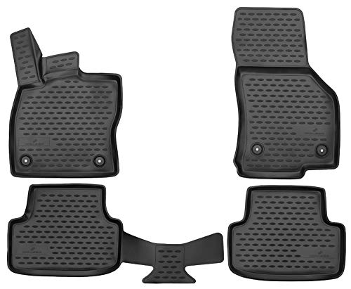 Walser Alfombrillas de Goma a Medida XTR compatibles con Seat Leon (5F1) año 2012 - Hoy, Seat Leon ST (5F8) año 2012 - Hoy, Alfombrilla Coche
